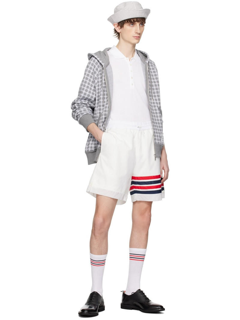 Thom Browne White Patch Polo outlook