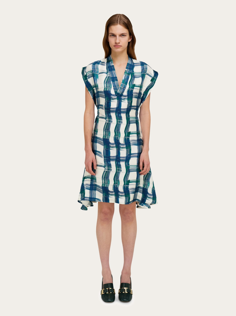 Stylized tartan dress 6
