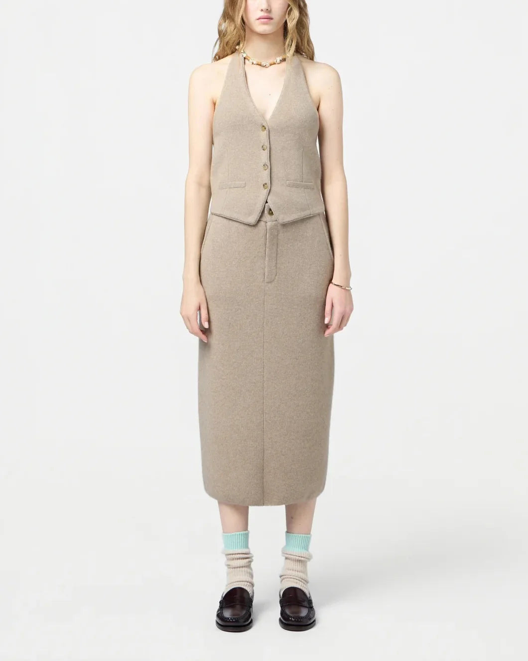 TAILORED HALTER VEST - 2