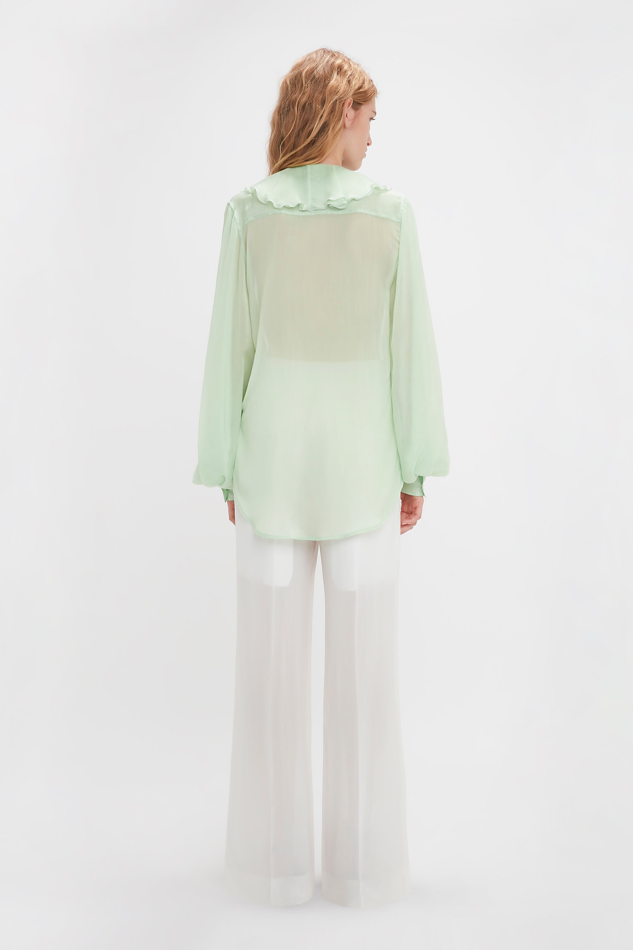 Romantic Blouse In Jade - 4