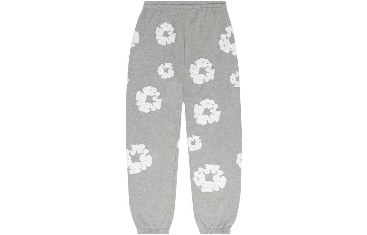 Denim Tears Cotton Wreath Sweatpants 'Grey White' 401-070-30 - 2