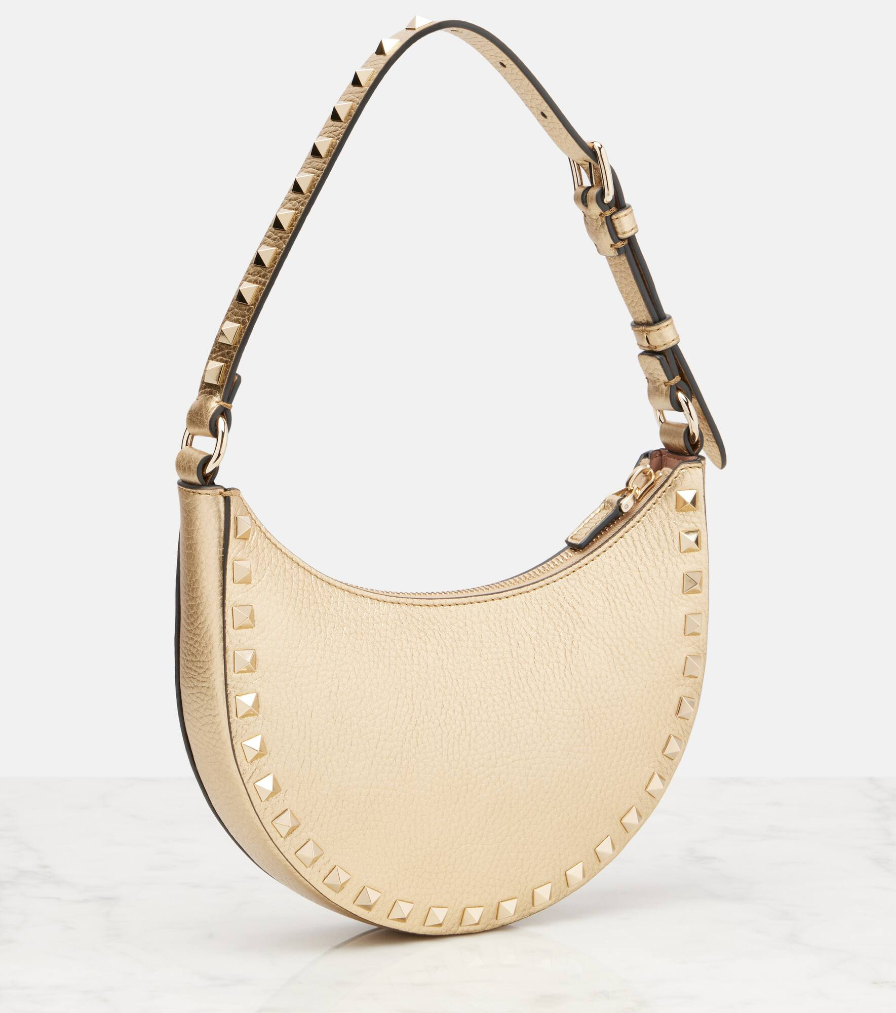 Rockstud Small leather shoulder bag - 4