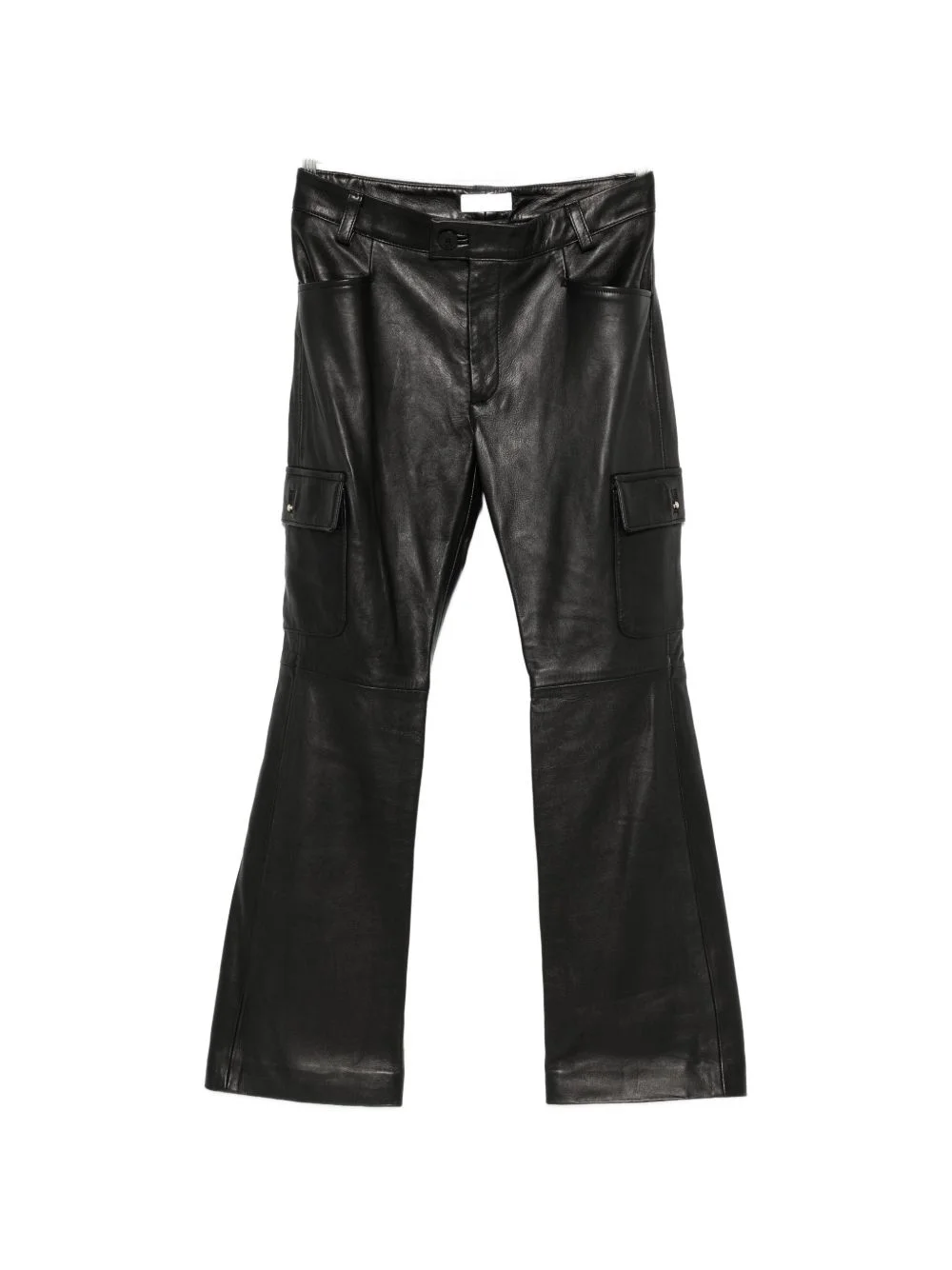 pocket leather trousers - 1