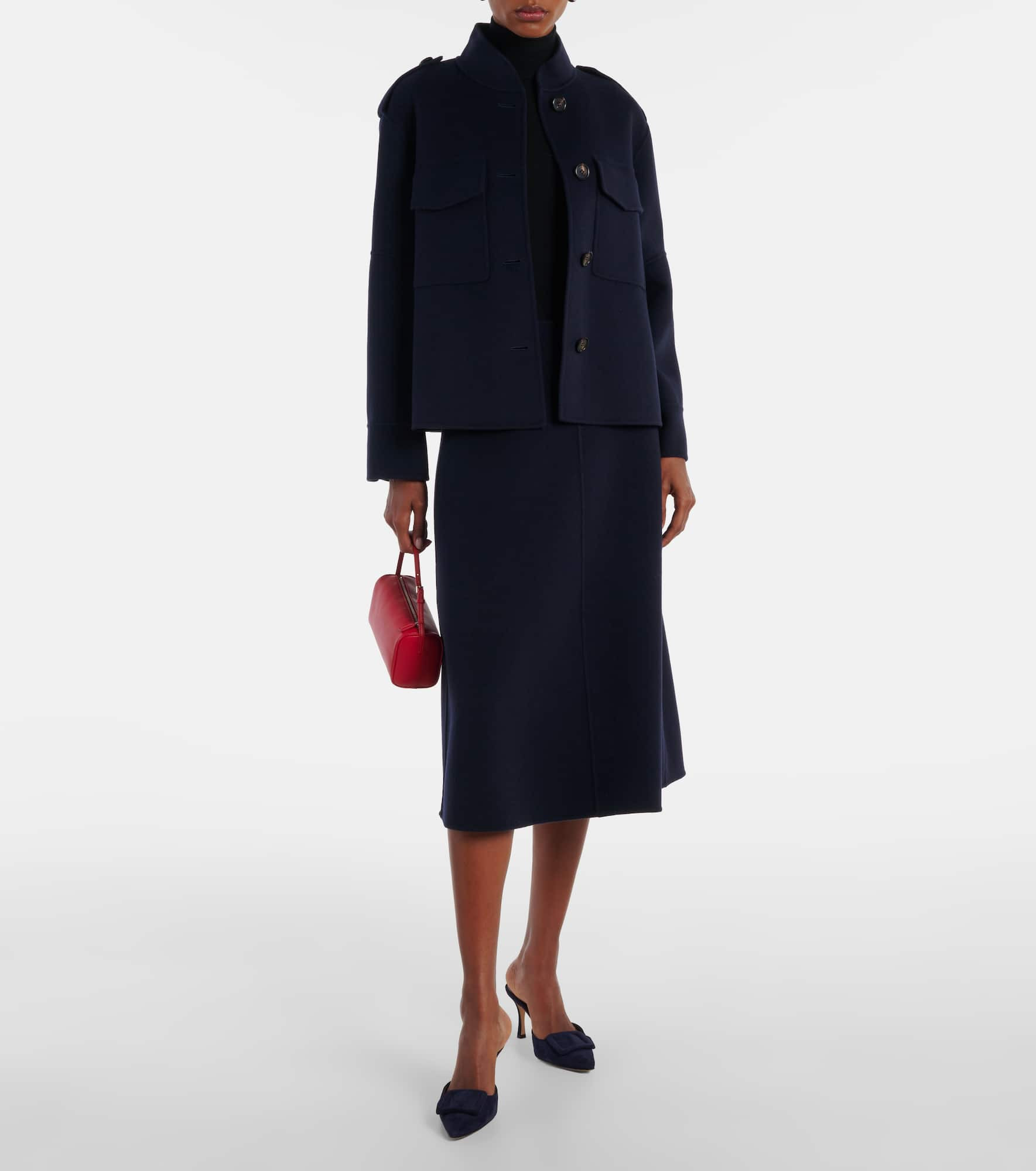 Gloria virgin wool midi skirt - 2