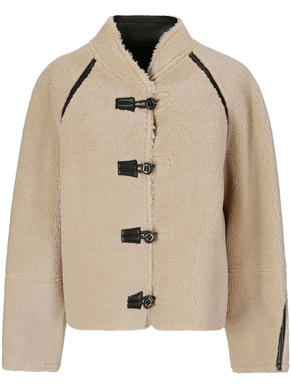 reversible shearling coat - 1