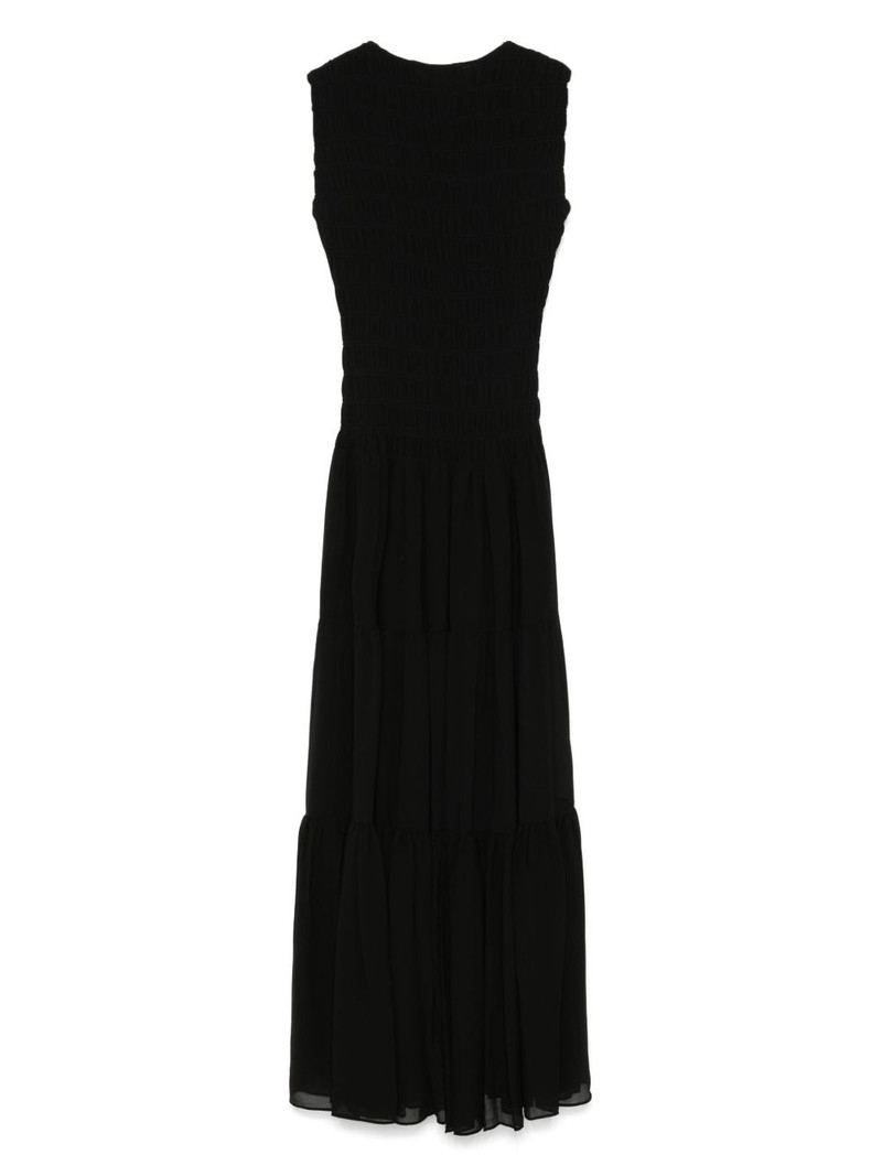 MICHAEL KORS gathered georgette maxi dress outlook