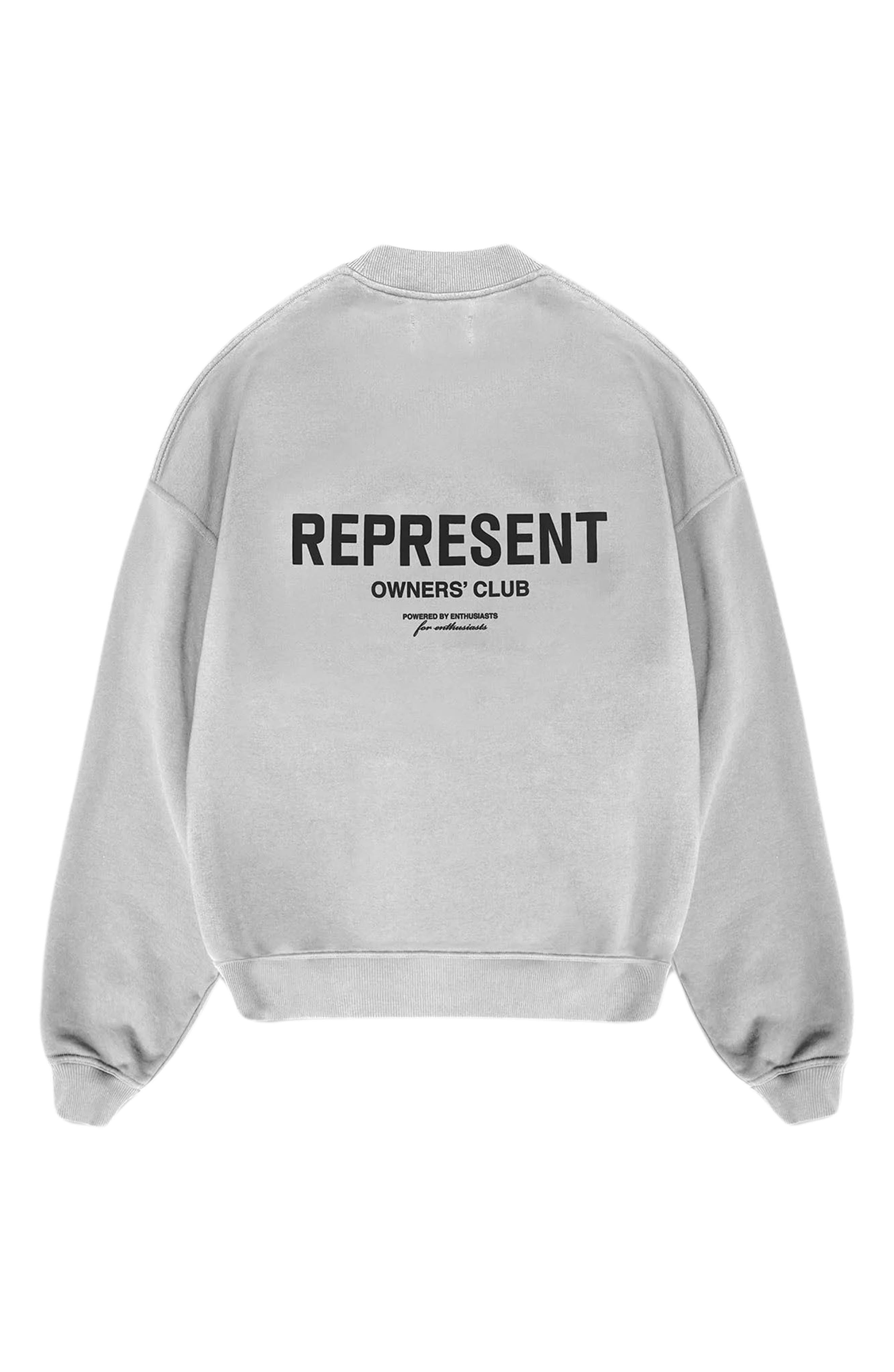 Represent Owners' Club Logo Graphic Sweatshirt in Ash Grey/Black at Nordstrom - 4