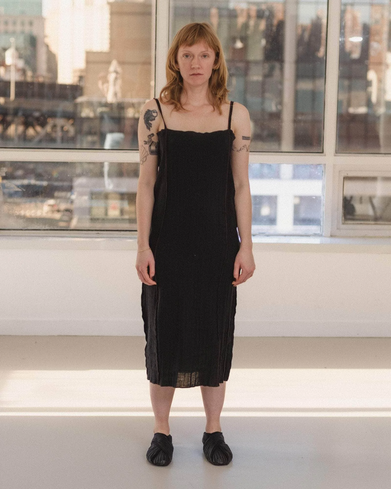 Shok Slip Dress - Crinkle Linen - 1