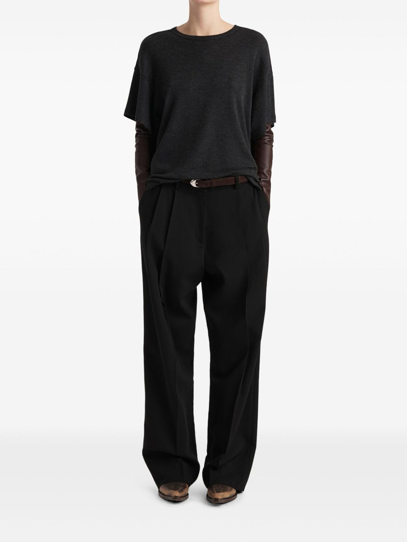 KHAITE short-sleeve top outlook