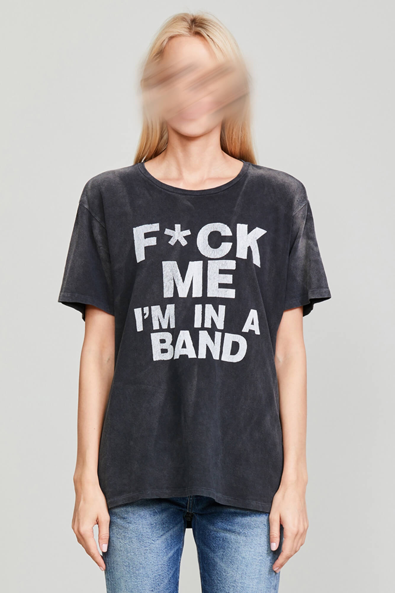 FCK ME BAND T (CLEAN) - WASHED BLACK - 3
