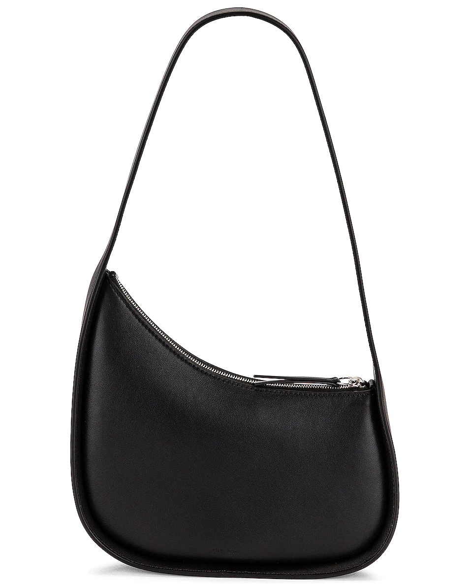 Leather Half Moon Bag - 1