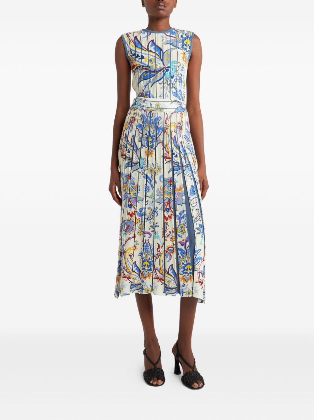 printed midi skirt - 2