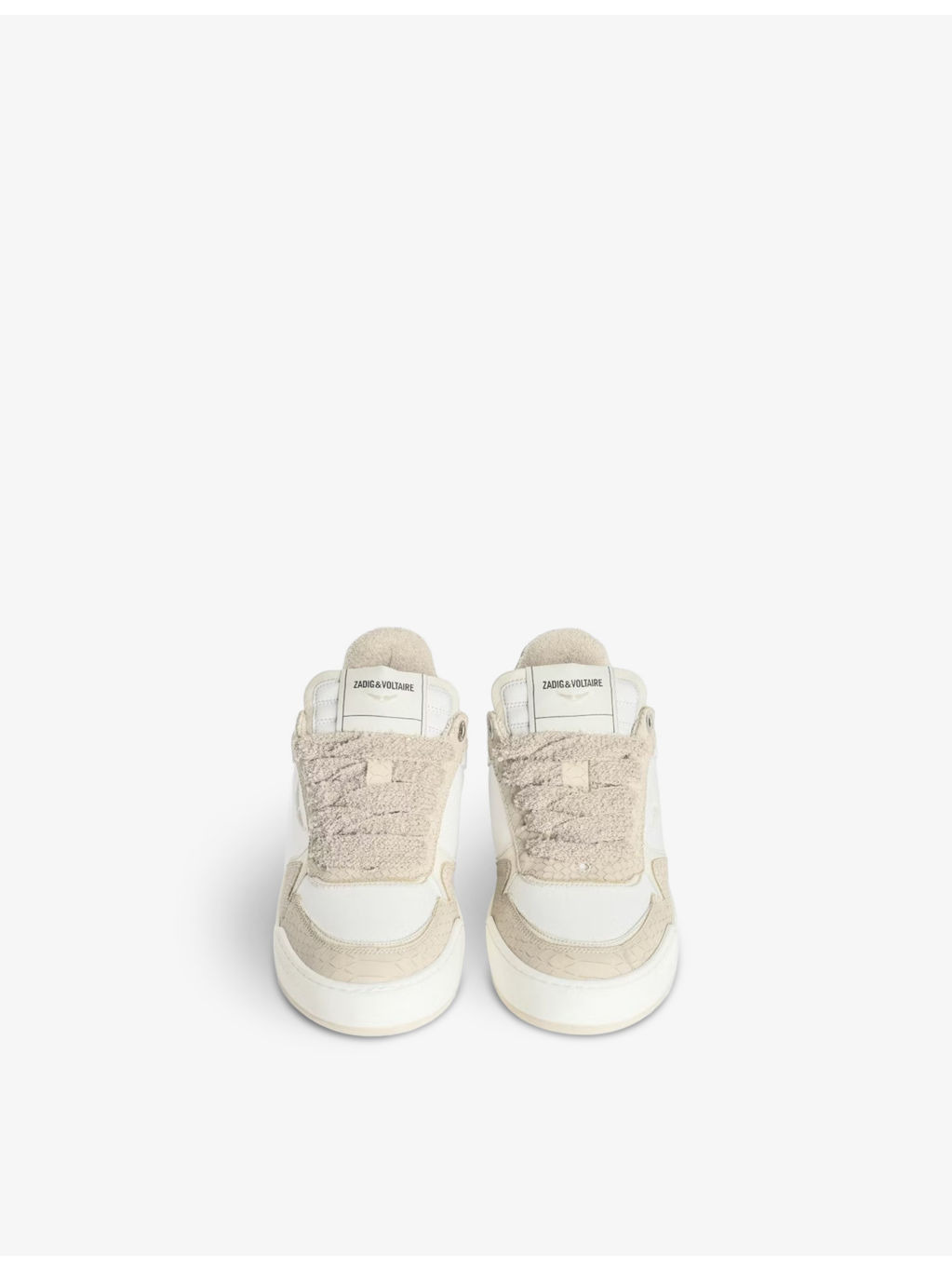 Wings snakeskin-effect low-top leather trainers - 2