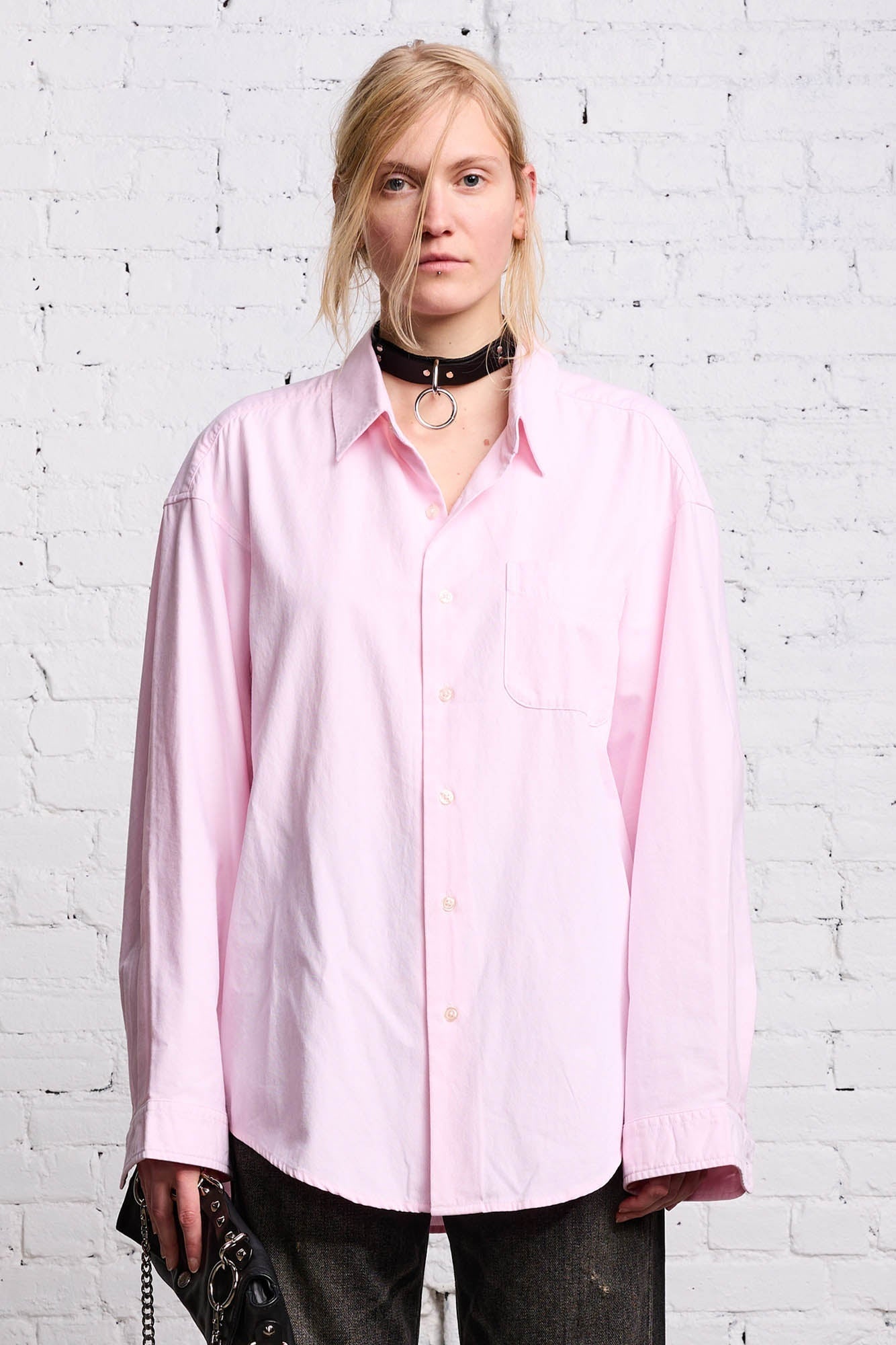 LONG SLEEVE BUTTON-UP - LIGHT PINK - 4