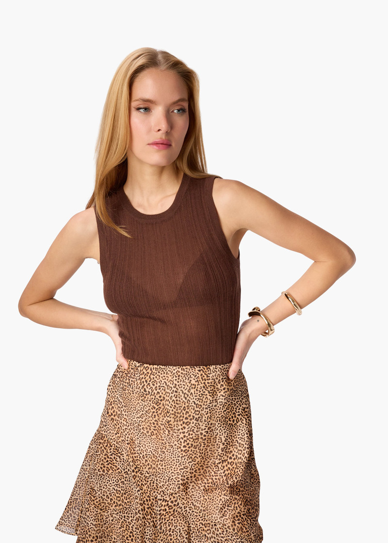 DORIA KNIT TANK TRUFFLE 3