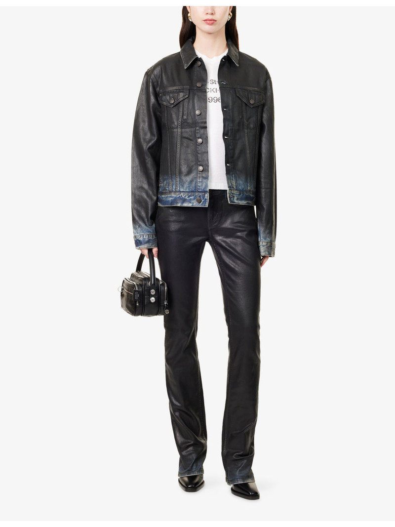 Acne Studios Coated Slim-Leg Denim Jeans outlook