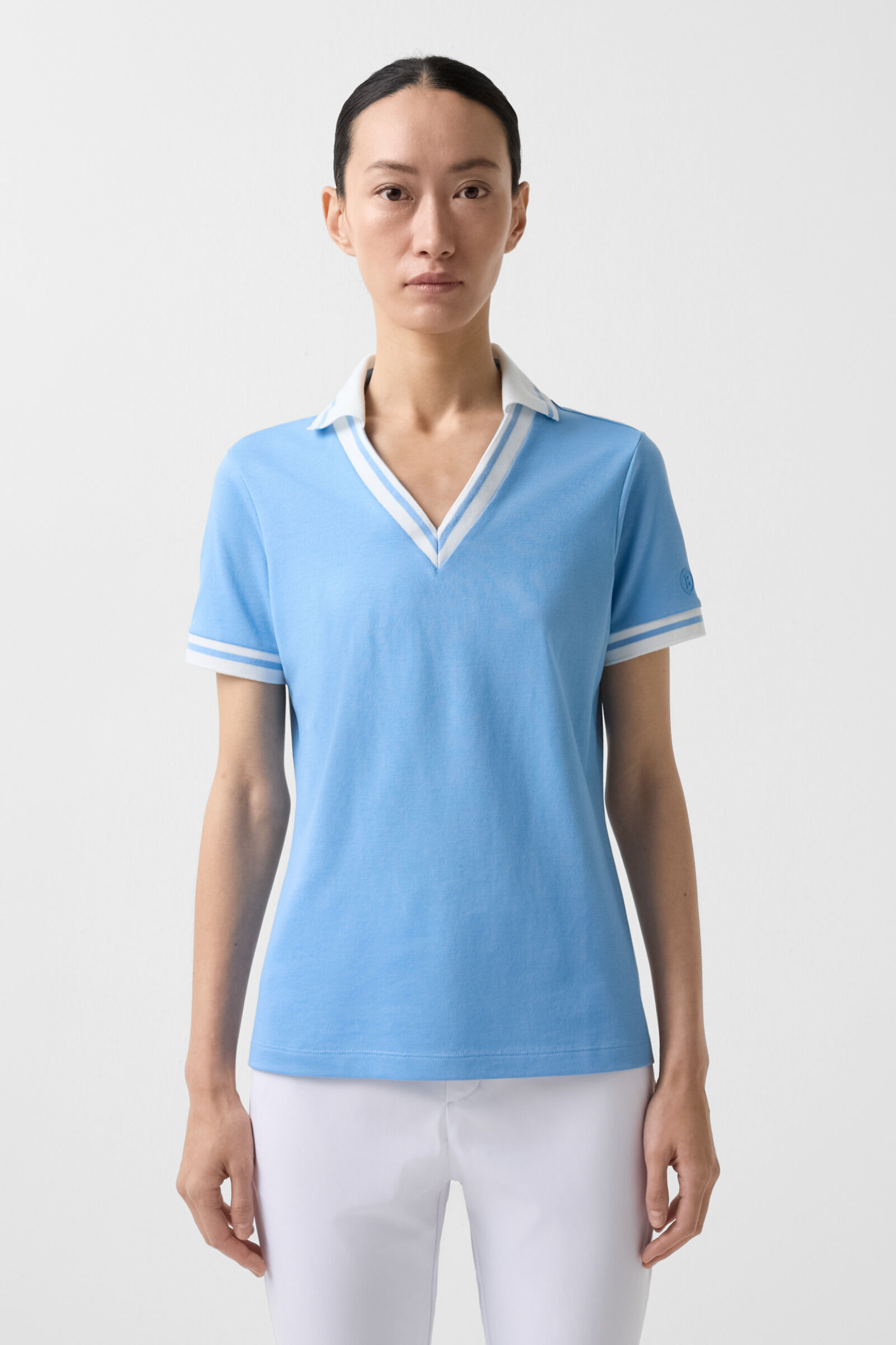 Lydia functional short-sleeved top in Light blue - 2
