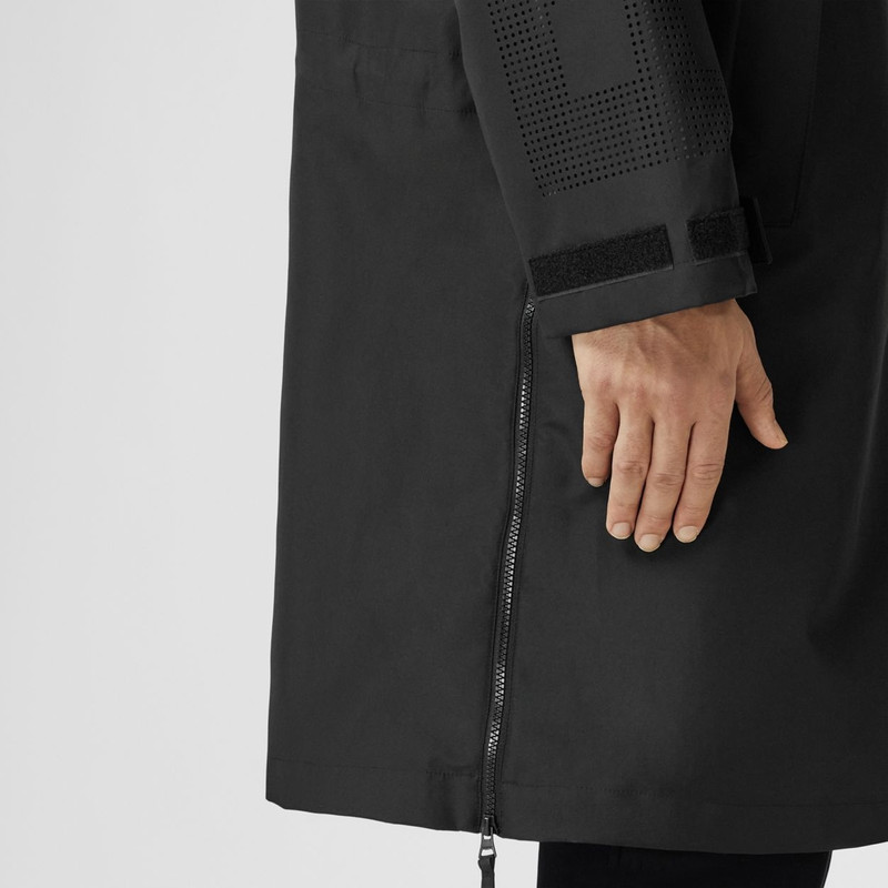 Perforated Logo Packaway Hood Technical Car Coat 5
