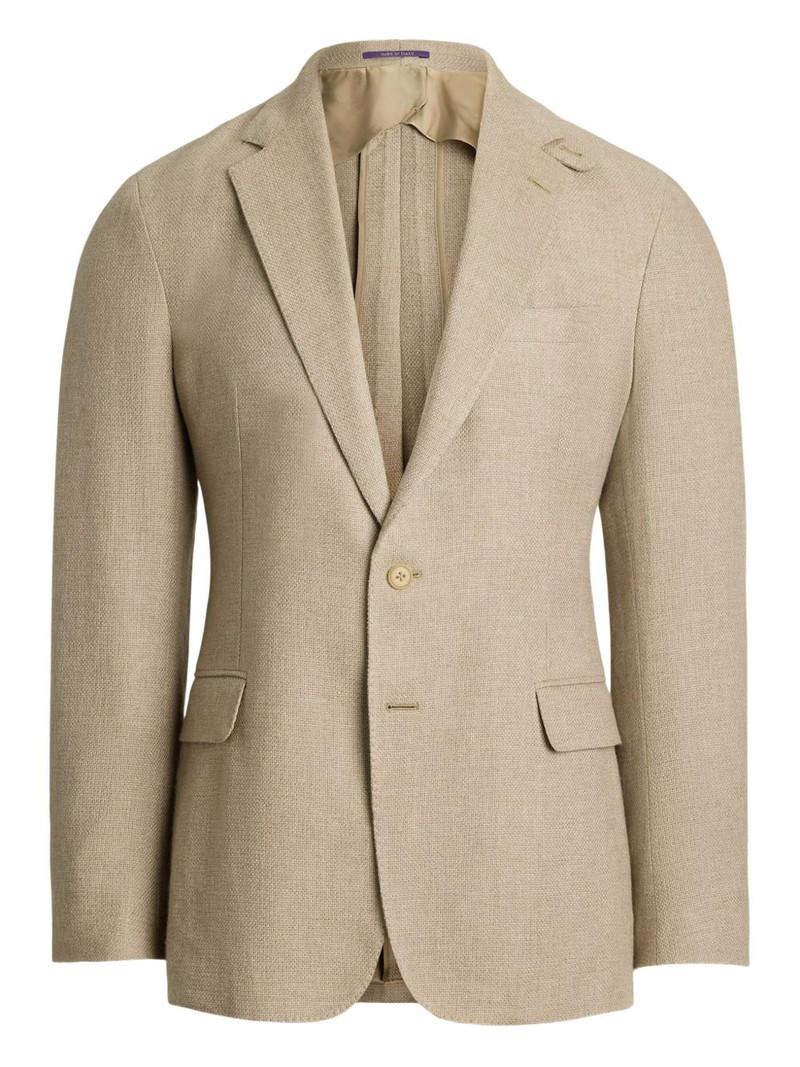 textured two-button blazer 1