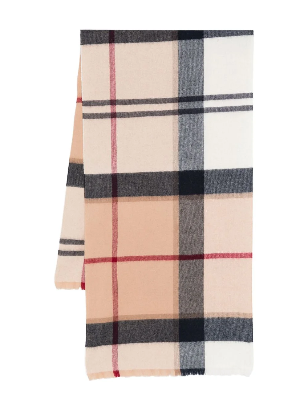checked wool scarf - 1