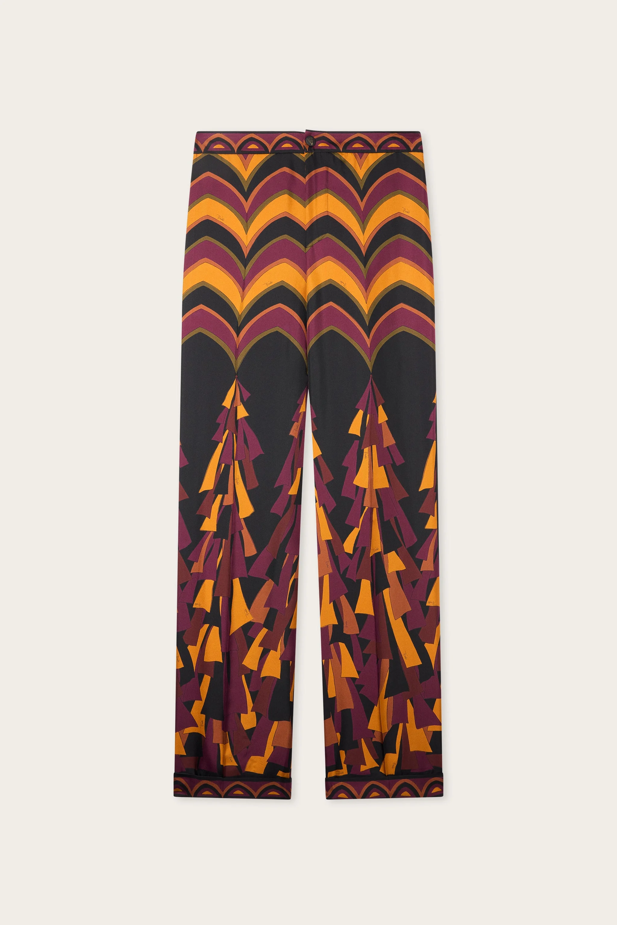 BAIADERA PRINT SILK PANTS - 1