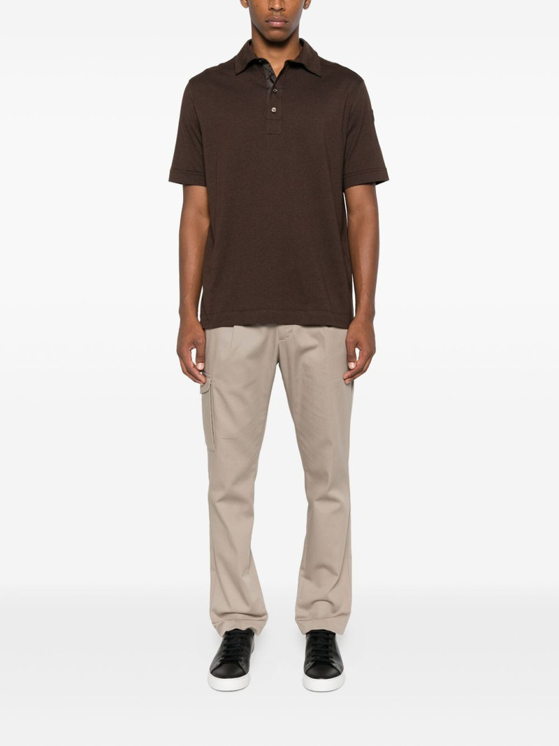 Moncler logo-patch polo shirt outlook