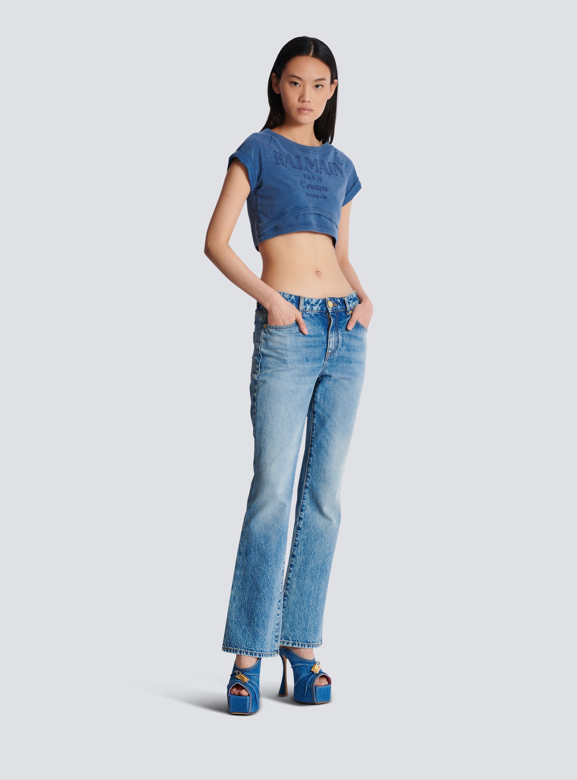Flared denim jeans - 3