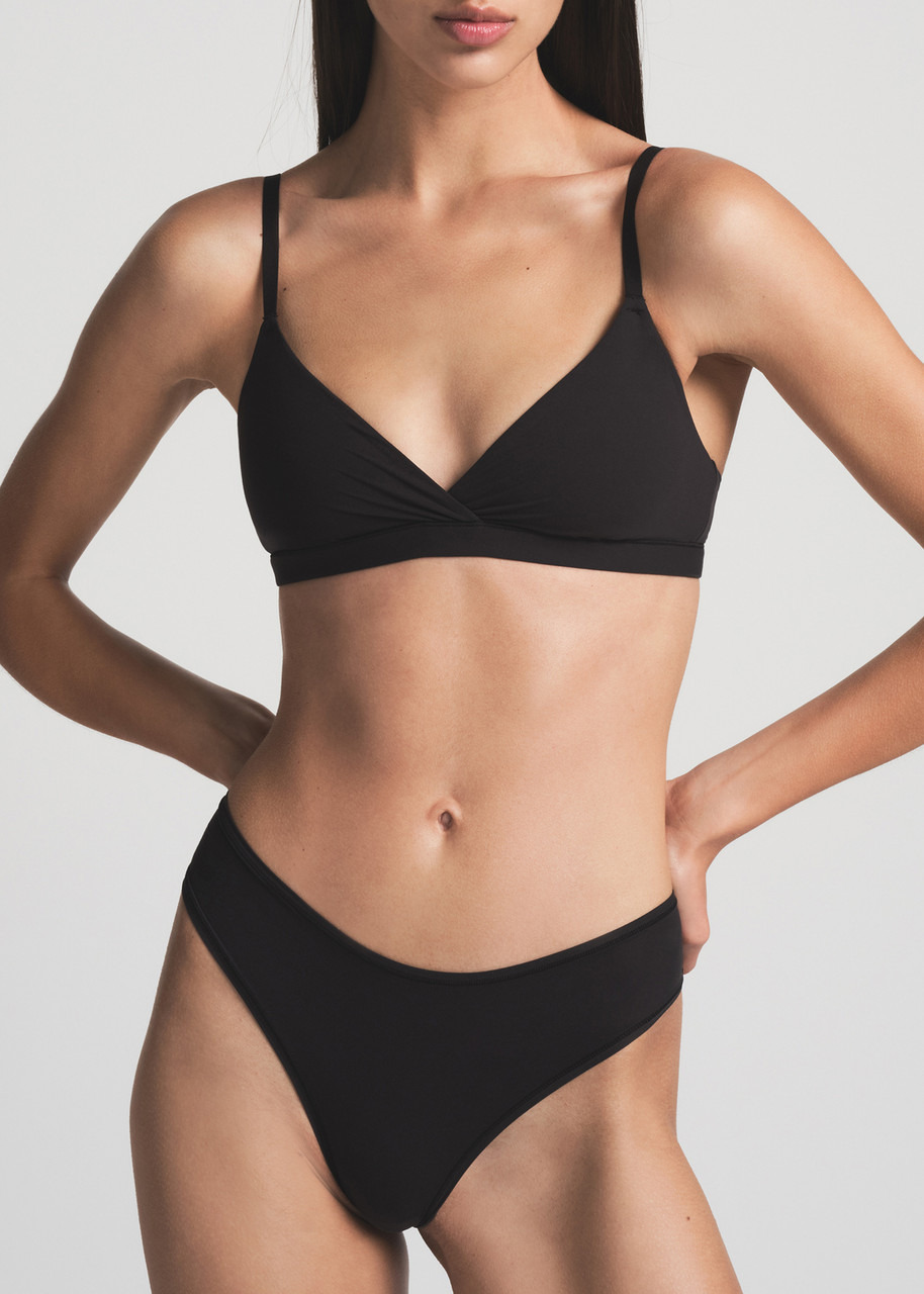 Skims Stretch-jersey Crossover Bralette - 2