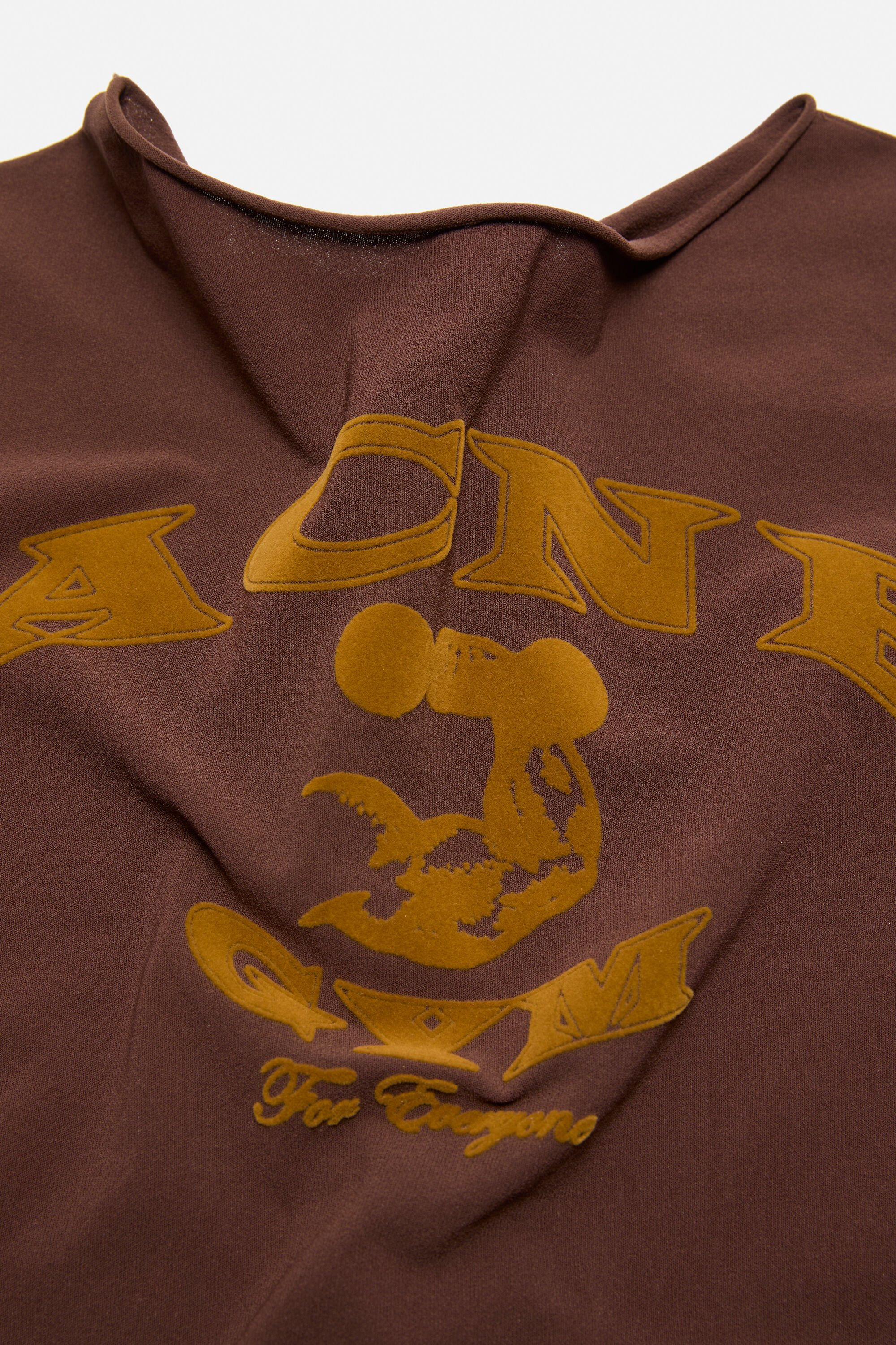 Fitted crewneck knit - Burgundy/brown - 5