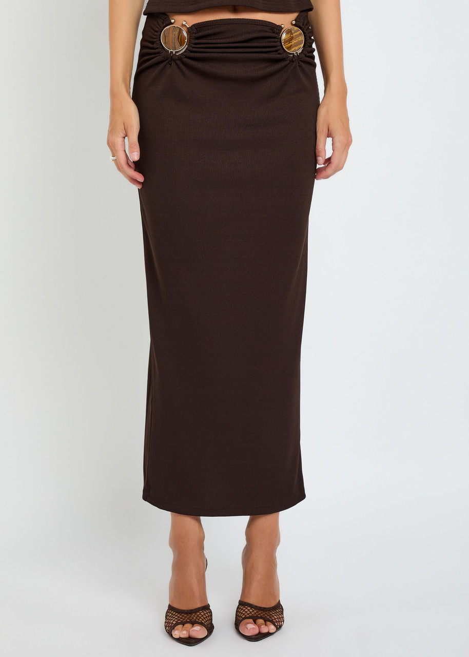 Christopher Esber Cut-out Jersey Maxi Skirt - 2
