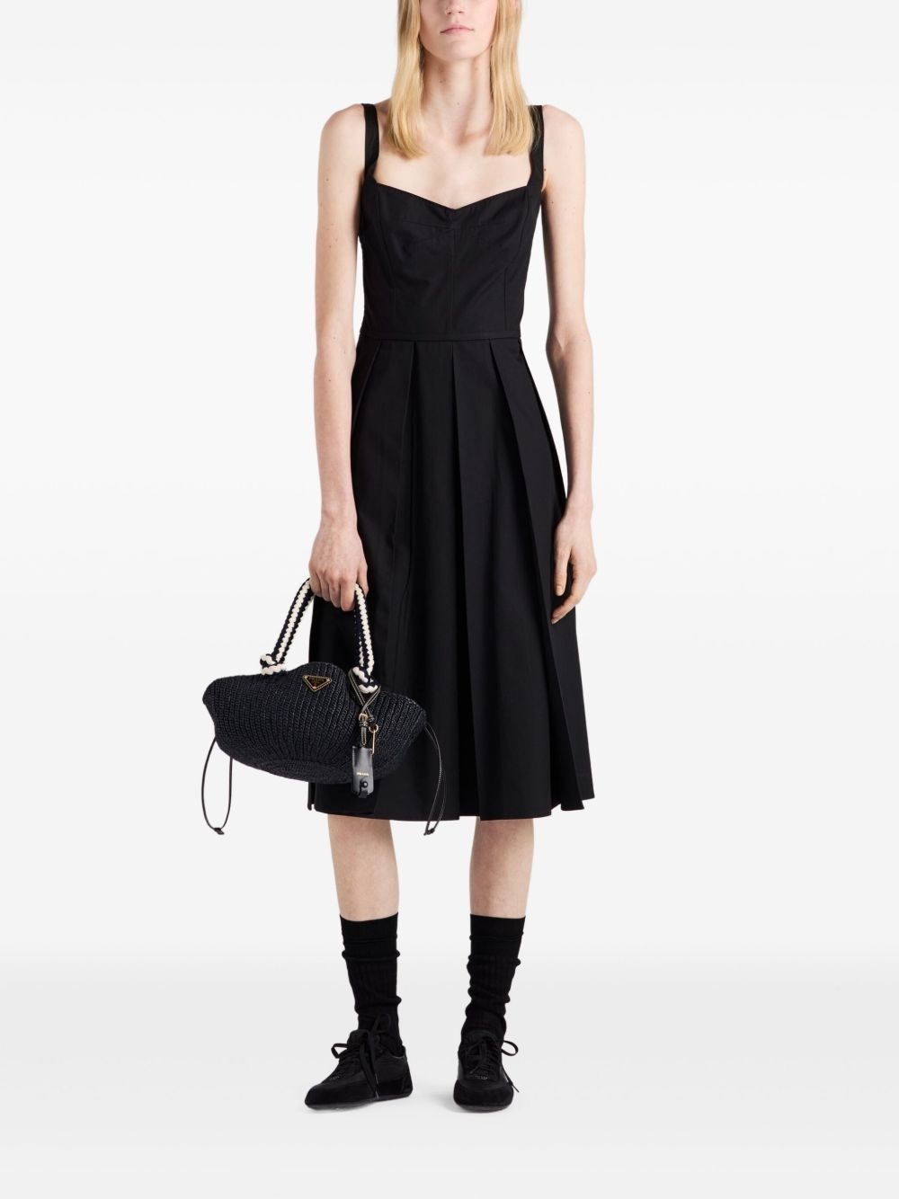 cotton midi dress - 2