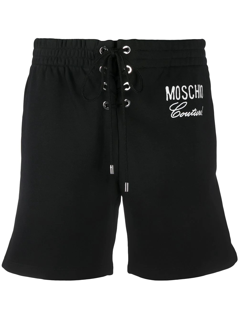 logo-print shorts - 1