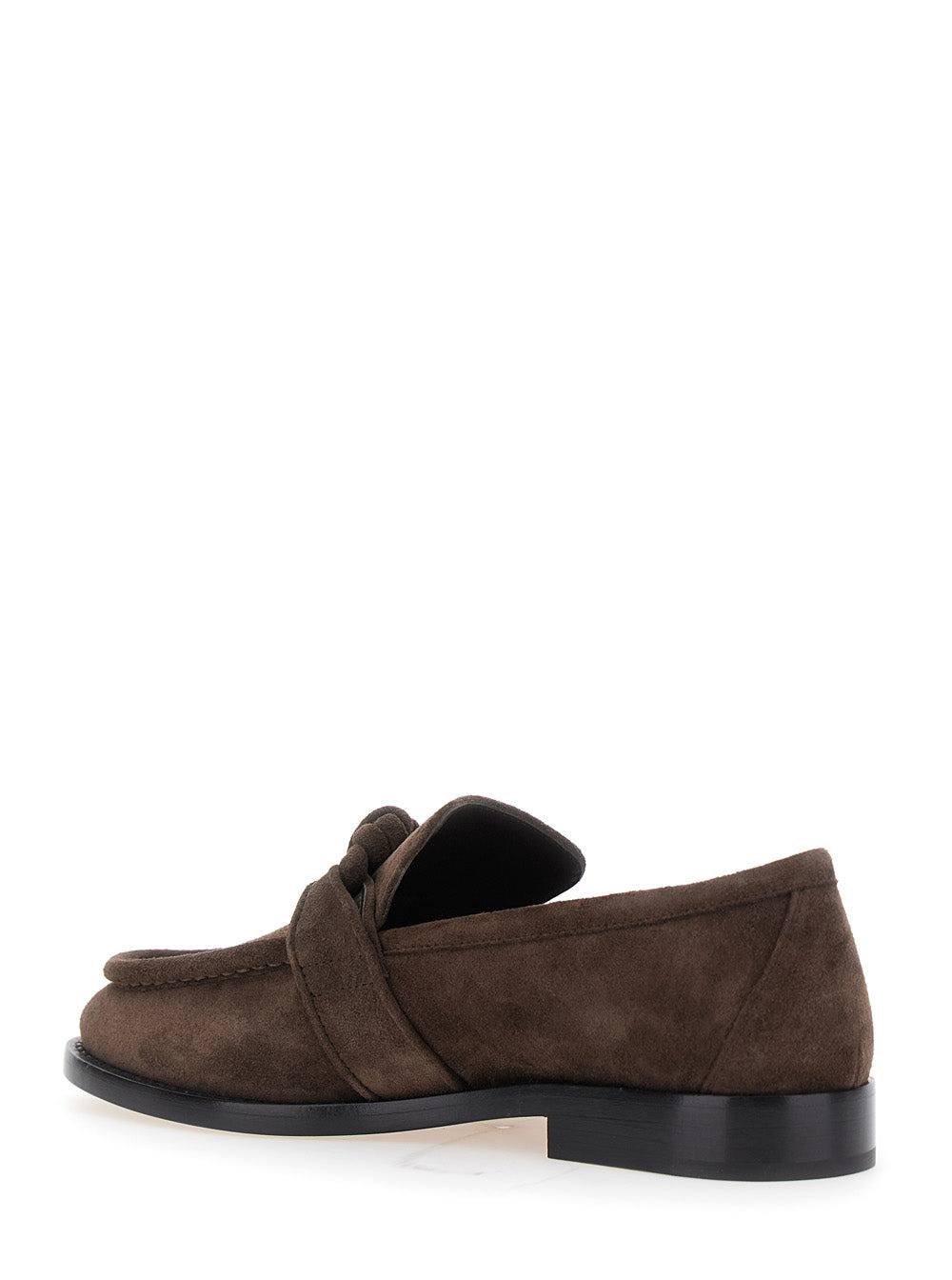 Bottega Veneta Women Astaire Loafer Leather Knot Soft Suede - 3