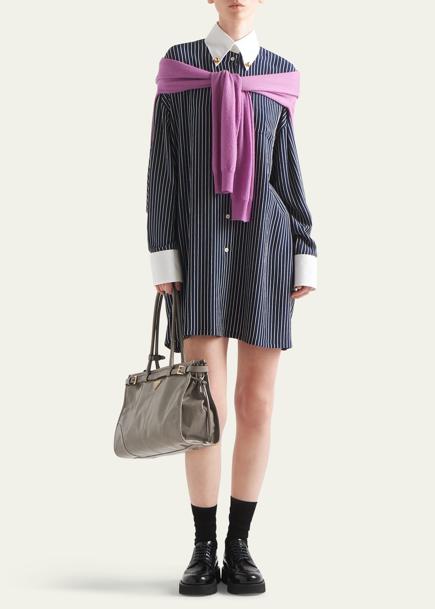 Marocaine Stripe Oversized Shirt - 2