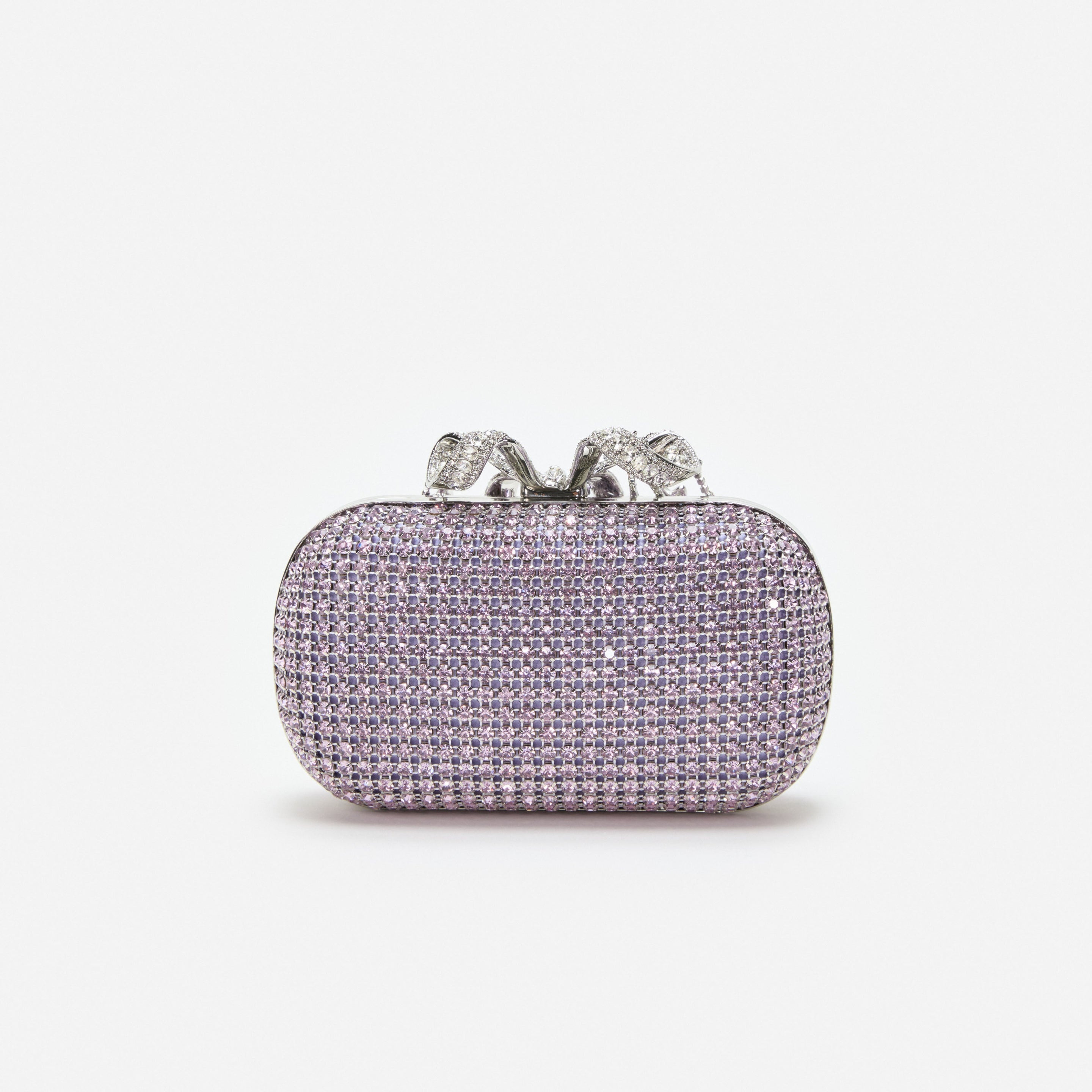 Lilac Chainmail  Clutch Bag - 3
