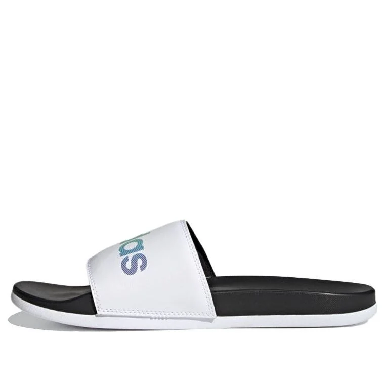 adidas Adilette 컴포트 슬라이드 'White Multi'H02488 - 1