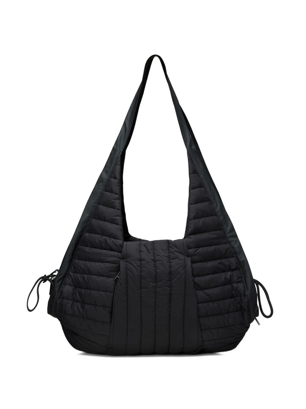 quilted drawstring shoulder bag - 1