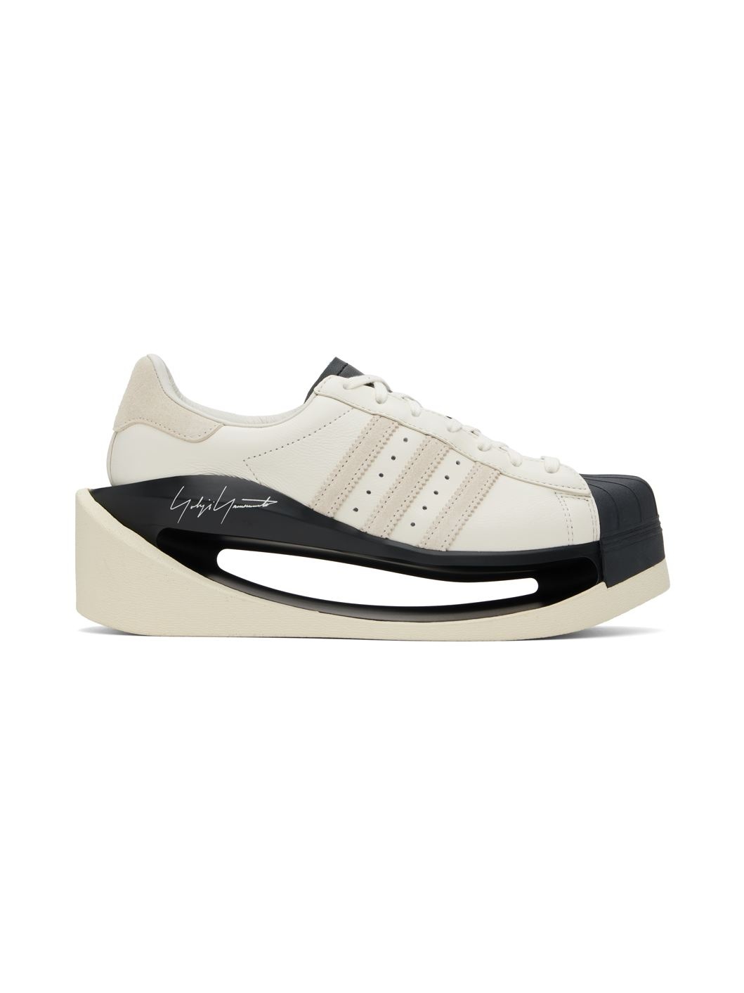 Off-White & Black Gendo Superstar Sneakers - 1