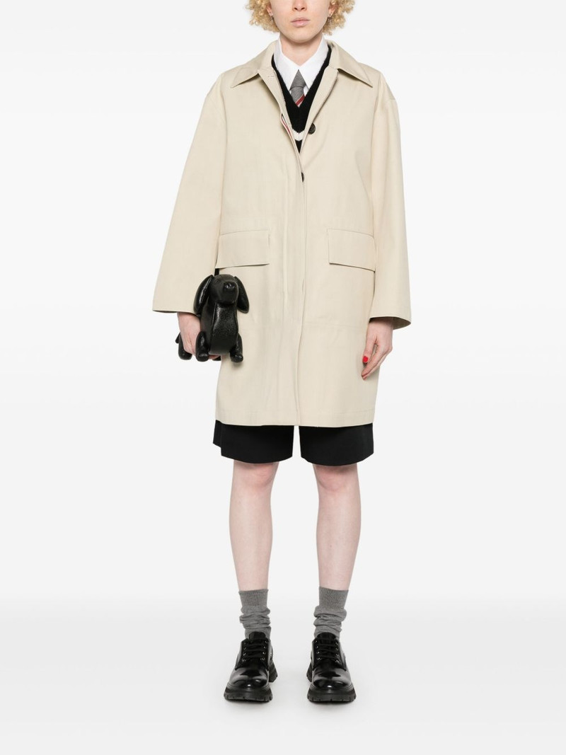 Thom Browne cotton trench coat outlook