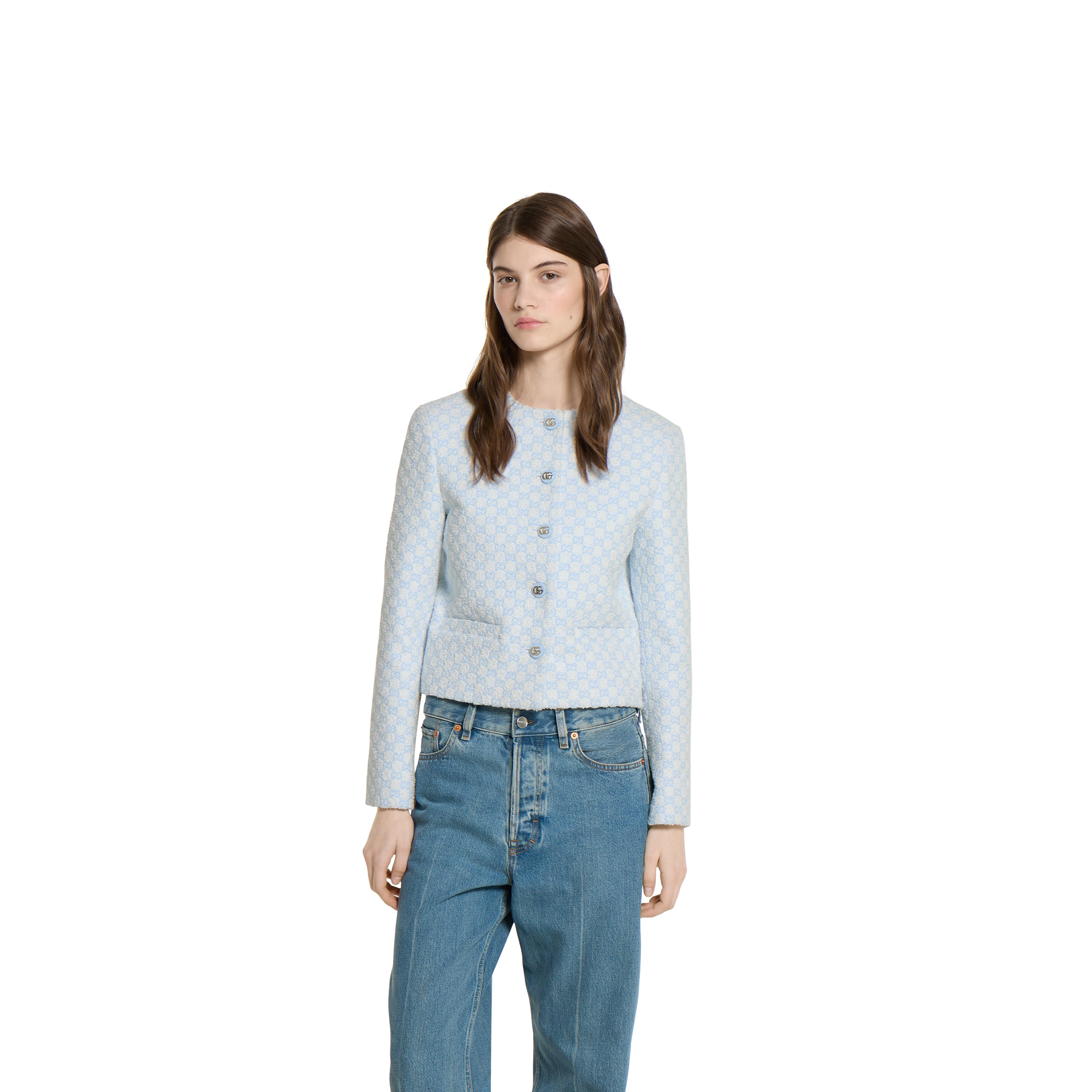GG cotton bouclé jacket - 3