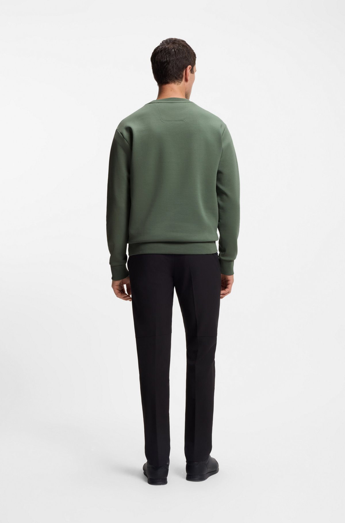 STRETCH-COTTON SWEATSHIRT WITH SANDWICH LOGO - 5