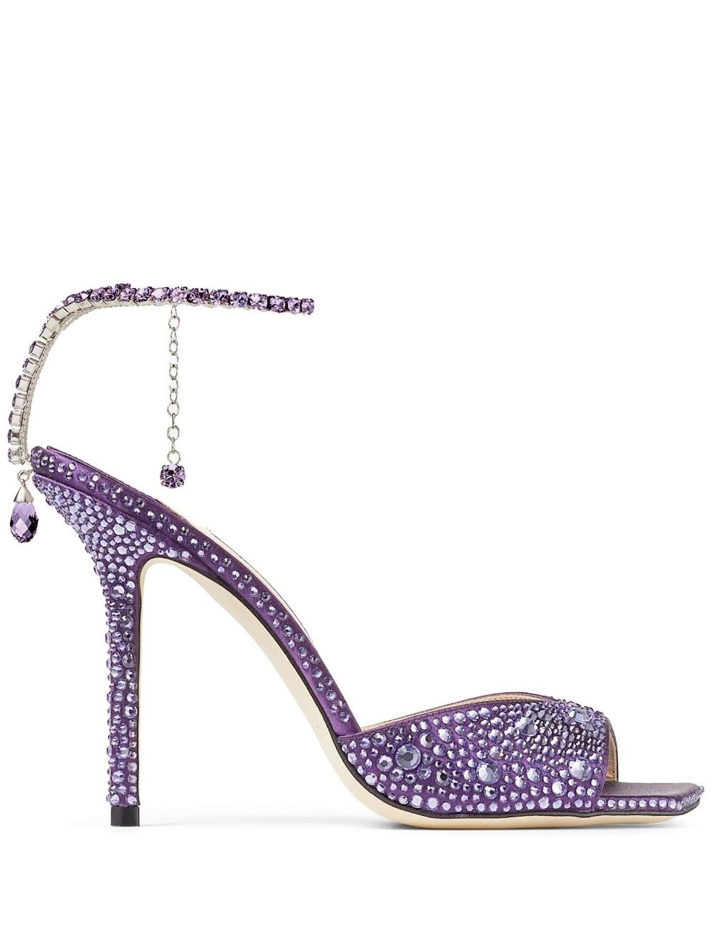 Saeda 100mm crystal-embellished sandals - 1