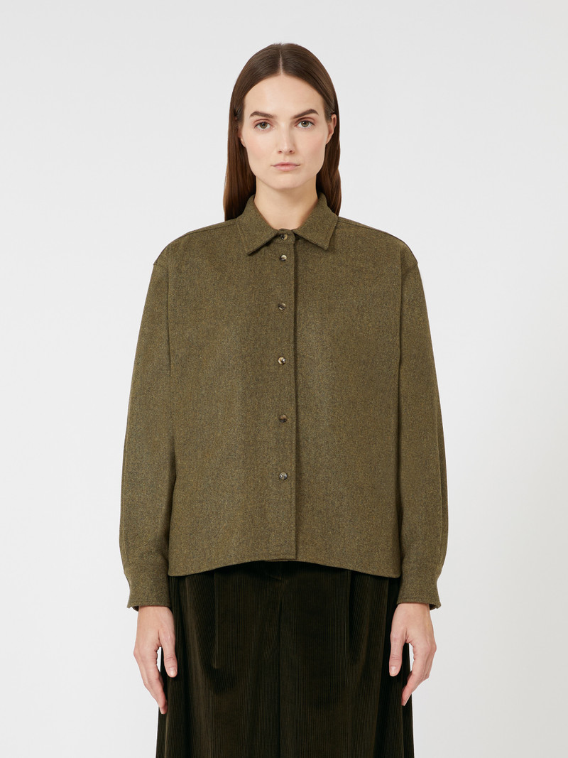 BENARES1234 Wool felt bodysuit shirt 3