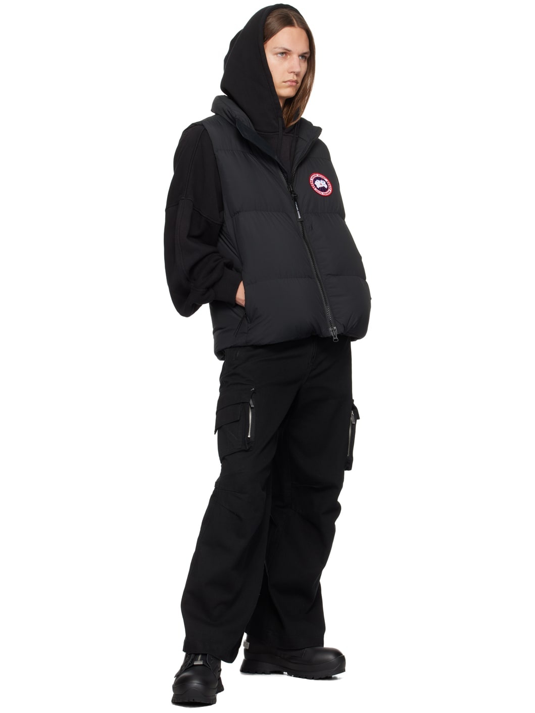 Black Lawrence Down Vest - 4