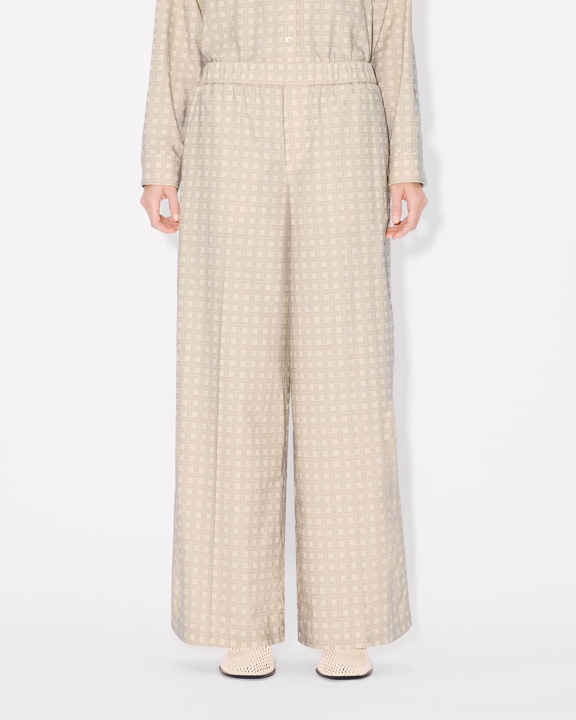 'KENZO Weave' pyjama pants in twill cotton viscose - 4
