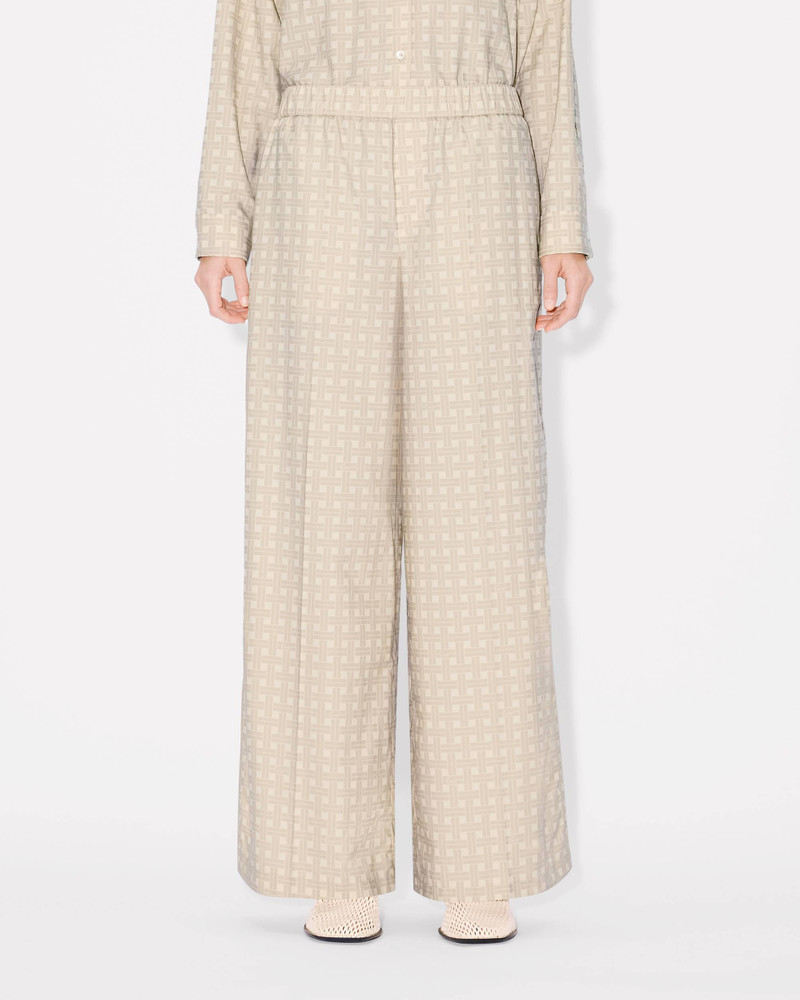 'KENZO Weave' pyjama pants in twill cotton viscose 4