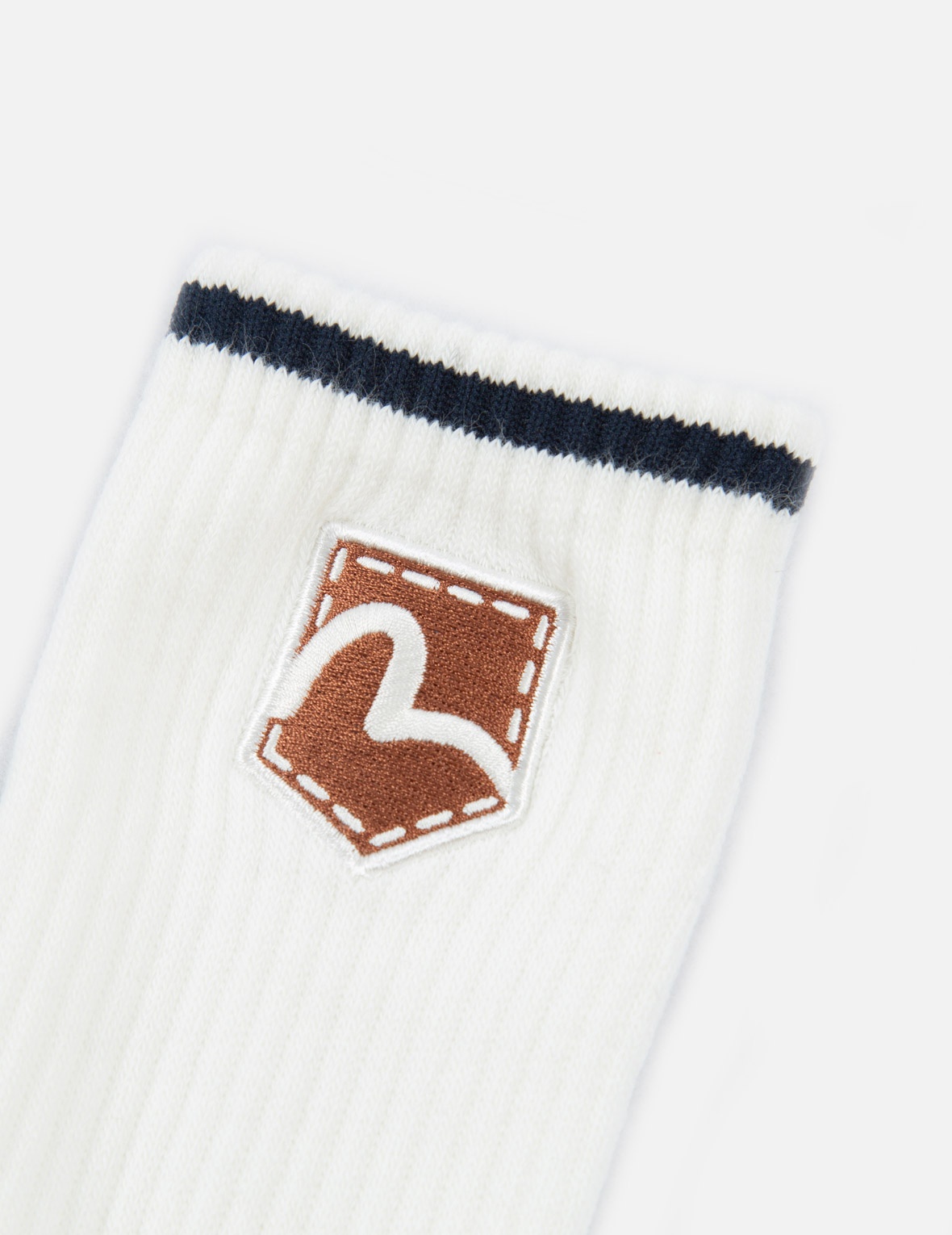 KAMON AND LOGO-TRIO JACQUARD LONG SOCKS - 7