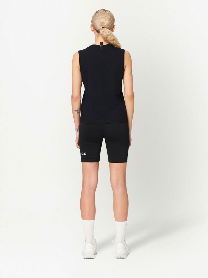 logo-print tank top - 4