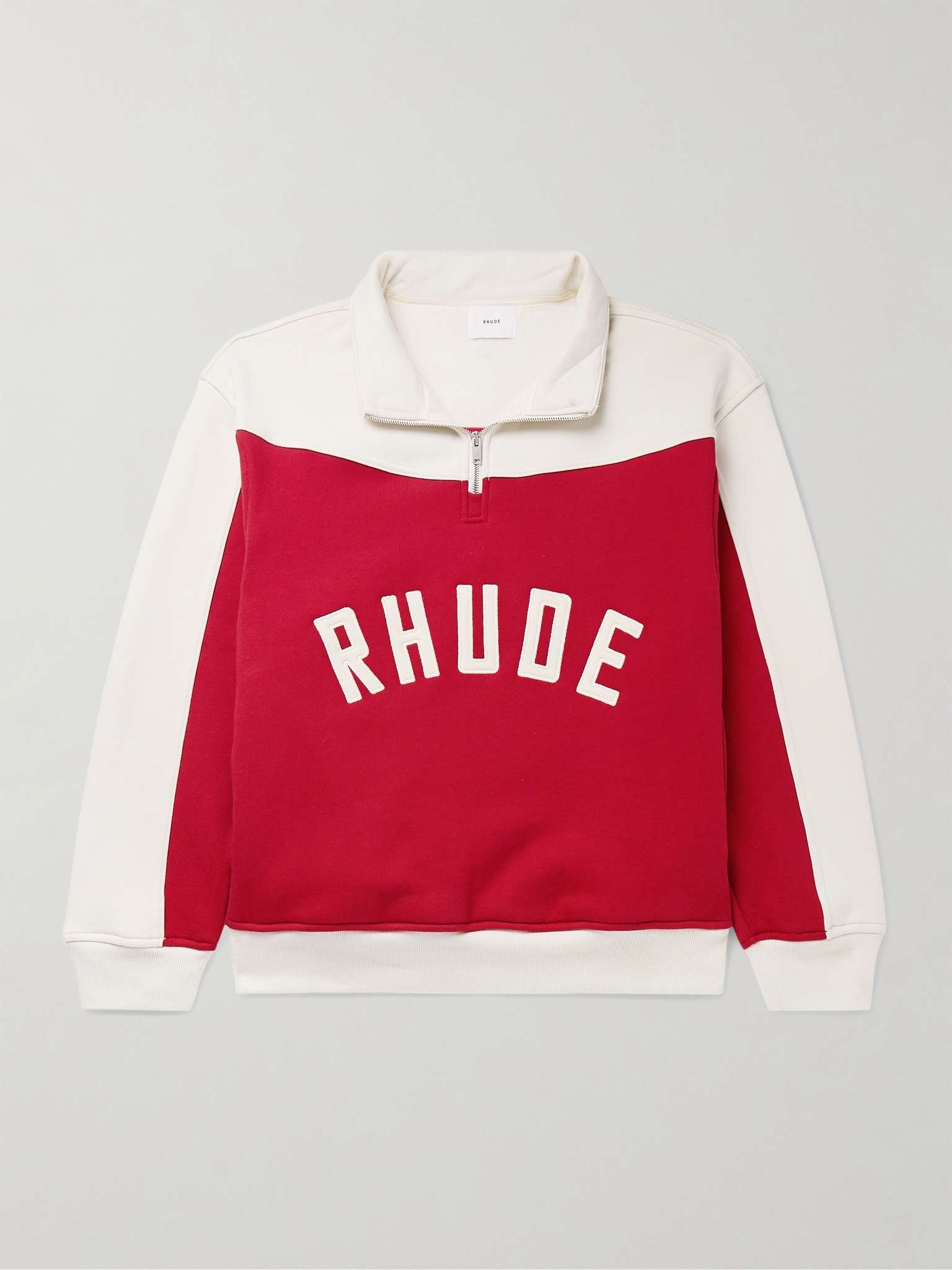 トップス rhude embroiodered logo zip sweatsh rhude embroiodered logo zip sweatsh