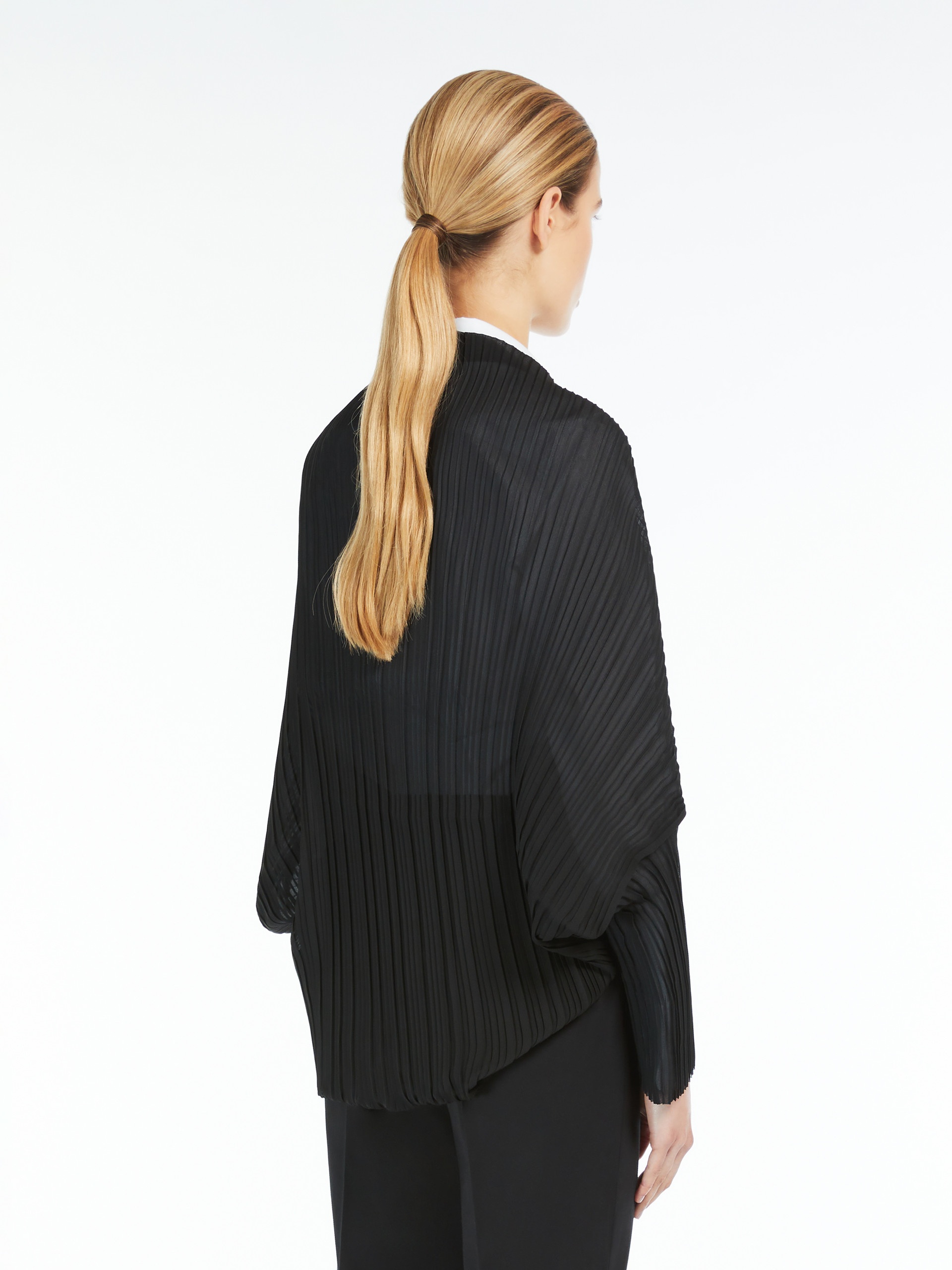 VESUVIO Shrug in pleated fabric - 4
